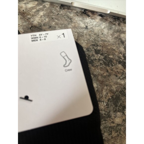 Nike Vapor Football Black Crew Socks, Men's Shoe Size 6-8 M, Youth 5Y-7Y - Picture 8 of 8